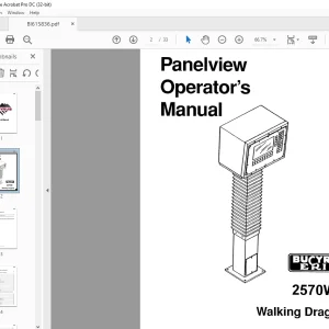 Cat Bucyrus 2570W Walking Dragline Operator's Manual BI615836 - PDF DOWNLOAD