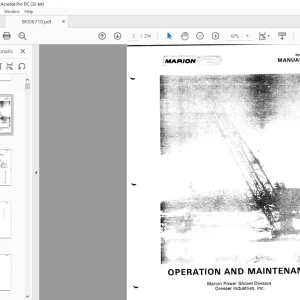 Cat Bucyrus 8050 Walking Dragline Operation & Maintenance Manual BI006710 - PDF DOWNLOAD