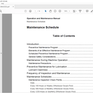 Cat Bucyrus 8200 Dragline Operation & Maintenance Manual BI643030 - PDF DOWNLOAD