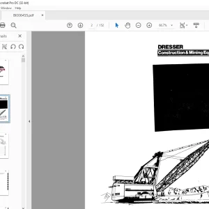 Cat Bucyrus Dresser 8200 Walking Dragline Maintenance & Operation Manual BI006455 - PDF DOWNLOAD
