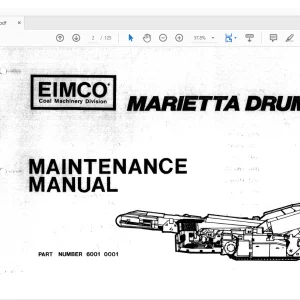 Cat Bucyrus Marietta 3612 Drum Miner Maintenance Manual PN 6001 0001 - PDF DOWNLOAD