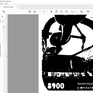 Cat Bucyrus Marion 8900 Maintenance & Operation Manual BI005618 - PDF DOWNLOAD