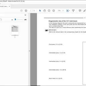 Liebherr Diagrammatic view of the 1311 main boom_EN - PDF DOWNLOAD