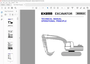 Fiat Hitachi Excavator EX255 Operational Principle Technical Manual -  PDF DOWNLOAD