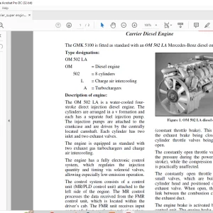 Grove Crane GMK 5100 Carrier Diesel Engine Manual - PDF DOWNLOAD