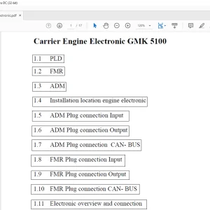 Grove Crane GMK 5100 Carrier Engine Electronic Manual - PDF DOWNLOAD