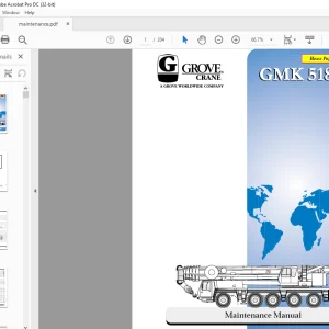 Grove Crane GMK 5180 Maintenance Manual 2085294 - PDF DOWNLOAD