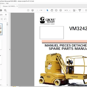 Grove Crane VM3242E Spare Parts Manual MA 0232-01 - PDF DOWNLOAD