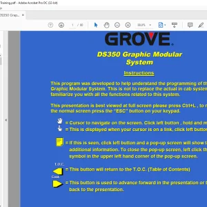 Grove DS350 Graphic Modular System Training Manual - PDF DOWNLOAD