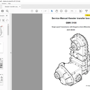 Grove Kessler transfer box GMK 5100 Service Manual AD41-W2500 - PDF DOWNLOAD