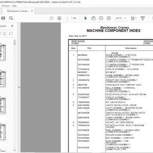 Grove Manitowoc Crane RT880E Parts Catalog Manual SN 230868 - PDF DOWNLOAD