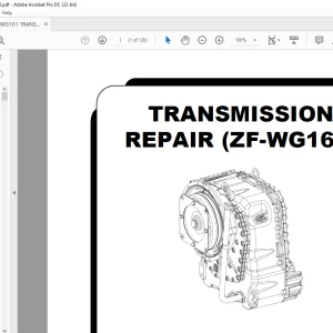 HYSTER ZF-WG161 Transmission Repair Manual PN 4034066 - PDF DOWNLOAD