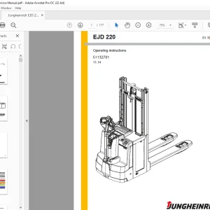 Jungheinrich EJD 220 Operating instructions Manual 51132781 - PDF DOWNLOAD