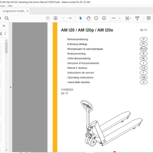 Jungheinrich Forklift AM I20 AM i20p AM I20x Operating instructions Manual 51592523 - PDF DOWNLOAD