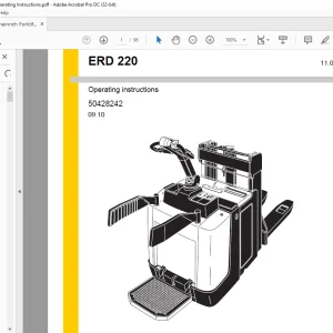 Jungheinrich Forklift ERD 220 Operating Instructions Manual 50428242 - PDF DOWNLOAD