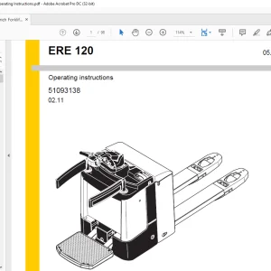 Jungheinrich Forklift ERE 120 Operating instructions Manual 51093138 - PDF DOWNLOAD