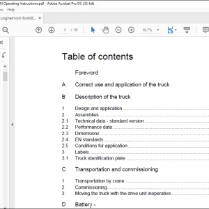 Jungheinrich Forklift ESE 220 Operating Instructions Manual 50453554  - PDF DOWNLOAD