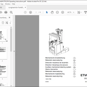 Jungheinrich Forklift ETVQ Operating instructions Manual 10003788  - PDF DOWNLOAD