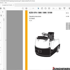 Jungheinrich Forklift EZS 570 580 590 5100  Operating instructions Manual 51379034 - PDF DOWNLOAD