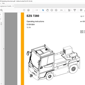 Jungheinrich Forklift EZS 7280 EZS 7280XL Operating instructions Manual 51591804 -  PDF DOWNLOAD