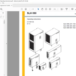 Jungheinrich Forklift SLH 090 Operating instructions Manual 51159134  -  PDF DOWNLOAD