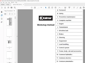 Kalmar DCD 200–300 Workshop Manual VDCD01.01GB - PDF DOWNLOAD