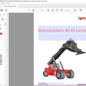 Kalmar DRF 400-450 Reachstackers 40-45 Tonnes Workshop Manual VDRF03.02GB - PDF DOWNLOAD