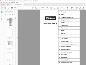 Kalmar DRF 400-450 Workshop Manual VDRF03.01GB - PDF DOWNLOAD