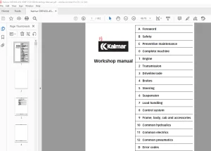 Kalmar DRF 400–450 Workshop Manual VDRF01.01GB - PDF DOWNLOAD