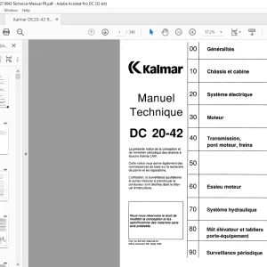 Kalmar LMV DC 20-42 Manual Technique - PDF DOWNLOAD
