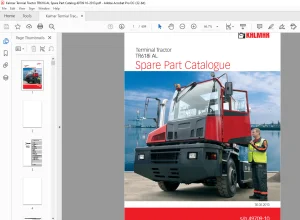 Kalmar Termial Tractor TR618i AL Spare Part Catalogue Manual SN 49709-10 - PDF DOWNLOAD
