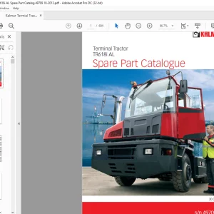 Kalmar Termial Tractor TR618i AL Spare Part Catalogue Manual SN 49709-10 - PDF DOWNLOAD