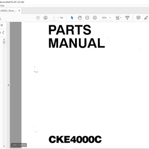 Kobelco CKE4000C Parts Catalogue Manual S3JF00002Z002 - PDF DOWNLOAD