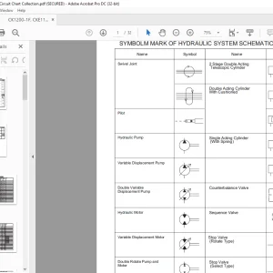 Kobelco CRANE CK1200-1F, CKE1100-1F Hydraulic System Schematic Manual - PDF DOWNLOAD