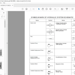 Kobelco CRANE CK2500-2F CKE2500-2F Hydraulic System Schematic Manual  - PDF DOWNLOAD