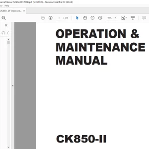Kobelco Crane CK850-II Operation & Maintenance Manual S2GG24011ZE09 - PDF DOWNLOAD
