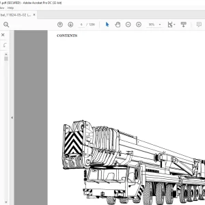 Liebherr TELESCOPIC BOOM MOBILE CRANE LTM 1500-8.1 Operating instructions Manual Part 1&2 - PDF