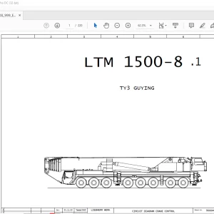 LIEBHERR LTM 1500-8.1 ELECTRC WIRING DIGRAM MANUAL -  PDF DOWNLOAD