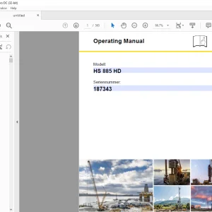 Liebherr Crane HS 885 HD Operating Manual SN 187343 - PDF DOWNLOAD