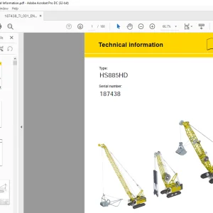 Liebherr Crane HS 885 HD Technical Information Manual 187438 - PDF DOWNLOAD