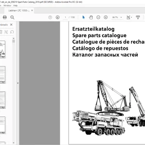Liebherr Crane LTC 1055-3.1 Spare Parts Catalogue Manual 056319 - PDF DOWNLOAD