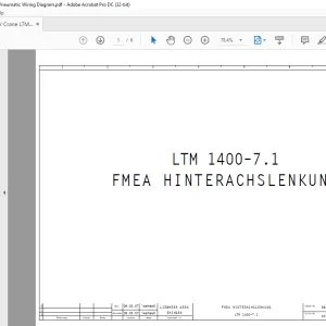 Liebherr Crane LTM 1400-7.1 FMEA HINTERACHSLENKUNG - PDF DOWNLOAD (German)
