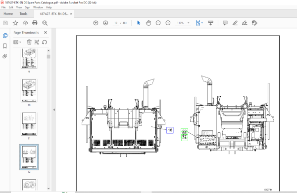 Liebherr Crawler Crane HS 885 HD Spare parts catalog Manual 187427 ...