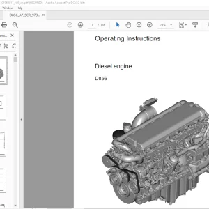 Liebherr Diesel engine D856 Operating Instructions Manual - PDF DOWNLOAD