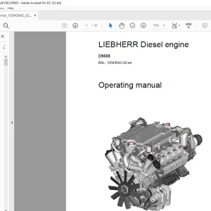 Liebherr Diesel engine D9508 Operating Manual 10343642-02 - PDF DOWNLOAD