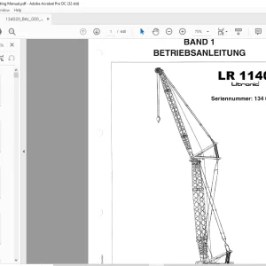 Liebherr LR 1140 Litronic Betriebsanleitung 134020 - PDF DOWNLOAD (German)