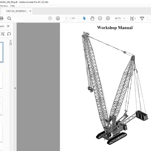 Liebherr LR 1250 Crawler Crane Service Repair Workshop Manual 188104 PDF