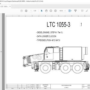 Liebherr LTC 1055-3.1 Diesel Engine (Step III/Tier 3) Data Logger 2 Liccon Electrical Schematic Manual - PDF DOWNLOAD