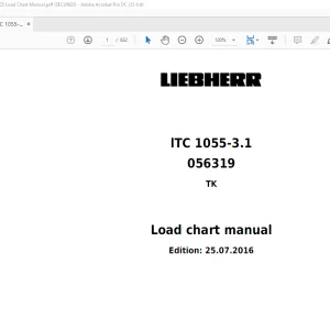 Liebherr LTC 1055-3.1 Load Chart Manual 056319 - PDF DOWNLOAD