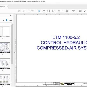 Liebherr LTM 1100-5.2 Control Hydraulics Diagram Compressed-Air System Manual 987297008 - PDF DOWNLOAD